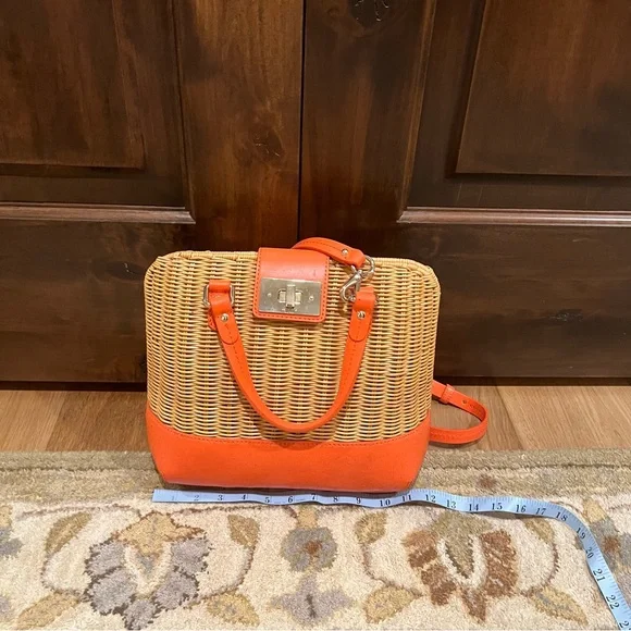 Kate Spade Waverly Terrace Maisemore Wicker Satchel Bag - Picture 11 of 12